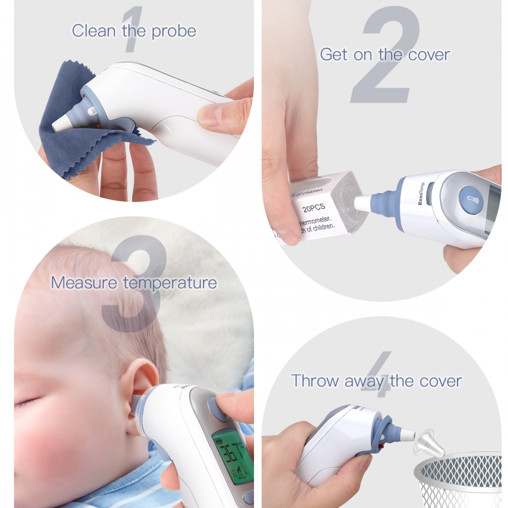 Ear Thermometer Probe Covers Lens Filters Refill Covers For - Temu
