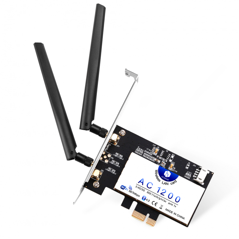 Hommie Dual-Band WiFi Card AC 1200Mbps Wireless PCI Express Network ...