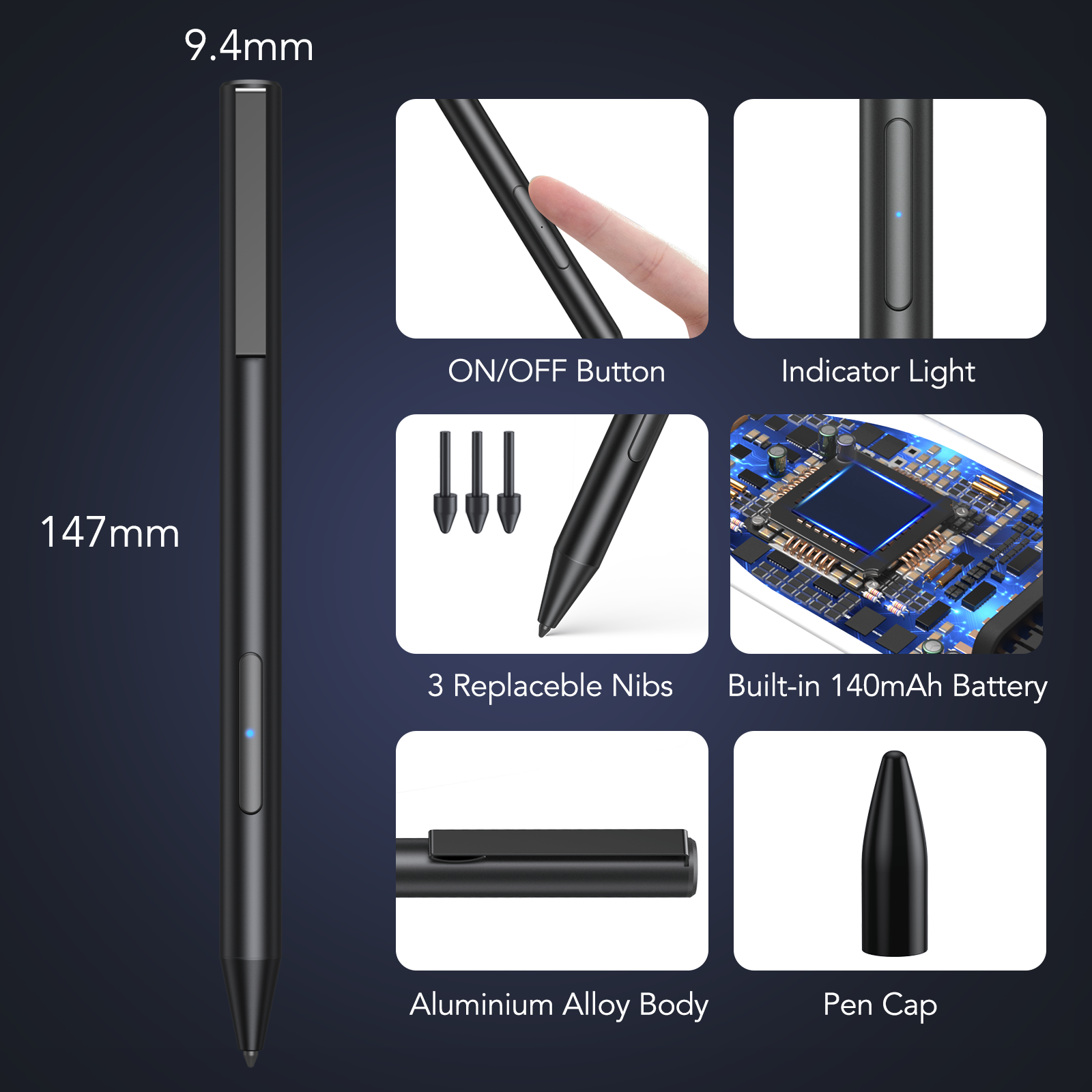 Hommie Pencil for Huawei, Pencil for Huawei Mediapad M5 Lite 10 Inch ...